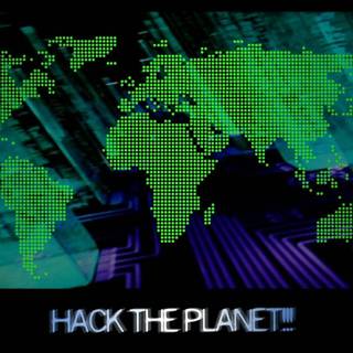 Hacker map wallpaper