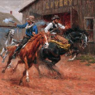 Cowboy art wallpaper