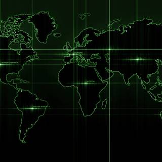 Hacker map wallpaper