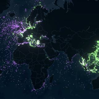 Hacker map wallpaper