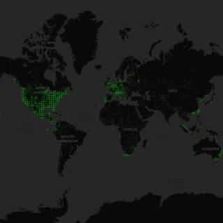 Hacker map wallpaper