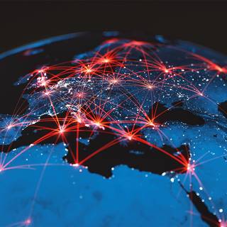 Hacker map wallpaper