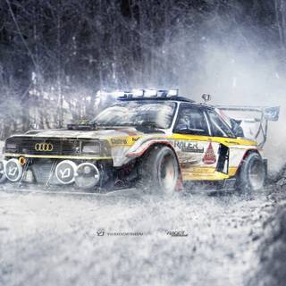 Snow rally wallpaper