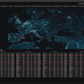 Hacker map wallpaper