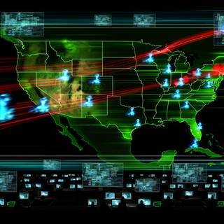 Hacker map wallpaper