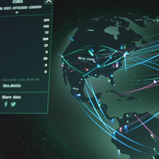 Hacker map wallpaper