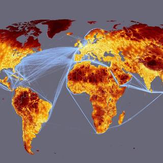 Hacker map wallpaper