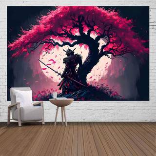 Cherry Blossom samurai wallpaper