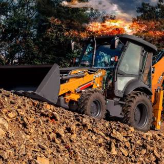 Backhoe loader wallpaper