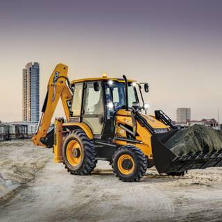 Backhoe loader wallpaper