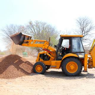 Backhoe loader wallpaper