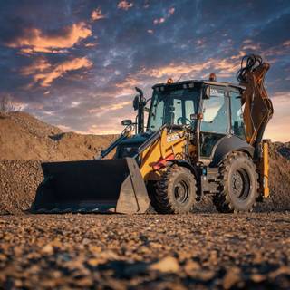 Backhoe loader wallpaper