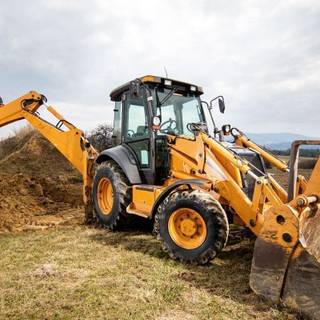Backhoe loader wallpaper