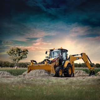 Backhoe loader wallpaper