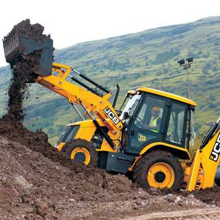 Backhoe loader wallpaper