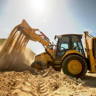 Backhoe loader wallpaper