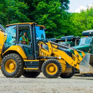 Backhoe loader wallpaper