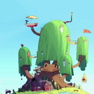Adventure Time Tree House wallpaper