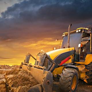 Backhoe loader wallpaper