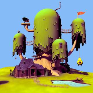 Adventure Time Tree House wallpaper