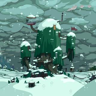 Adventure Time Tree House wallpaper