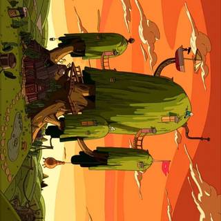 Adventure Time Tree House wallpaper