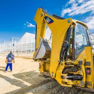 Backhoe loader wallpaper
