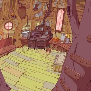 Adventure Time Tree House wallpaper