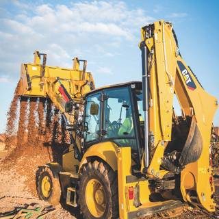 Backhoe loader wallpaper