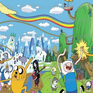 Adventure Time Tree House wallpaper
