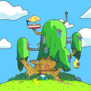 Adventure Time Tree House wallpaper