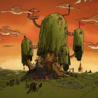 Adventure Time Tree House wallpaper