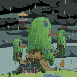 Adventure Time Tree House wallpaper