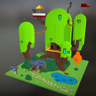 Adventure Time Tree House wallpaper