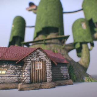 Adventure Time Tree House wallpaper