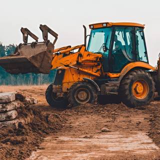 Backhoe loader wallpaper