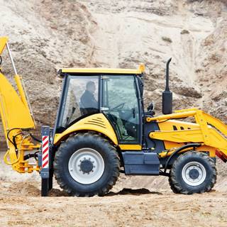 Backhoe loader wallpaper