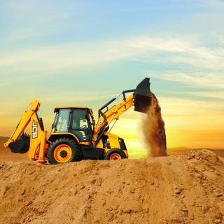 Backhoe loader wallpaper