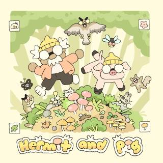Hermit and Pig wallpaper