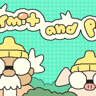 Hermit and Pig wallpaper