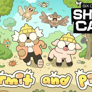 Hermit and Pig wallpaper