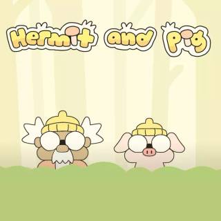 Hermit and Pig wallpaper