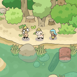 Hermit and Pig wallpaper