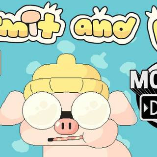 Hermit and Pig wallpaper