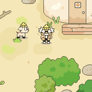 Hermit and Pig wallpaper