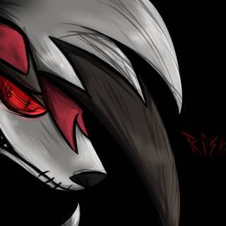 Red Lycanroc wallpaper