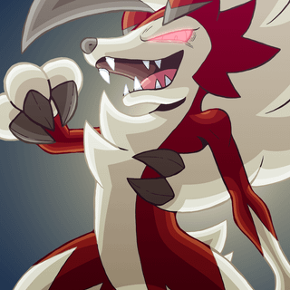 Red Lycanroc wallpaper