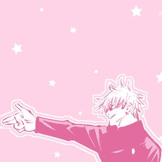 Gojo pink wallpaper