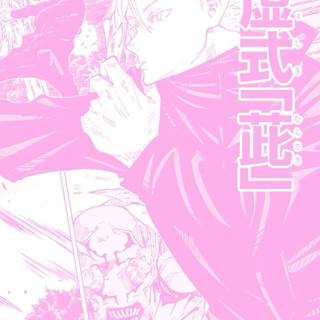 Gojo pink wallpaper