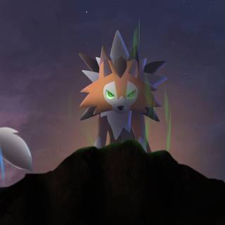 Red Lycanroc wallpaper